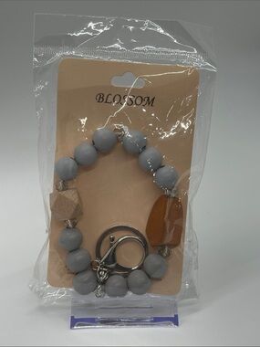 BLOSSOM Beaded Keychain Bracelet